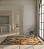Red Distressed Wool 6 ft x 9 ft Hand Knotted Carpet