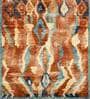 Red Distressed Wool 6 ft x 9 ft Hand Knotted Carpet