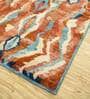 Red Distressed Wool 6 ft x 9 ft Hand Knotted Carpet