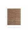 Red Distressed Wool 8 ft x 10 ft Hand Knotted Carpet