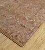 Red Distressed Wool 8 ft x 10 ft Hand Knotted Carpet