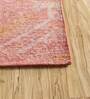 Red Distressed Wool 8 ft x 10 ft Hand Knotted Carpet