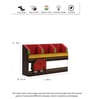 Red Elephant Divided Cutlery and Remote Holder with Wall Mounting Option
