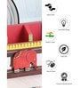 Red Elephant Divided Cutlery and Remote Holder with Wall Mounting Option