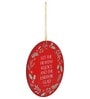 Red Engineered Wood Christman Quote Wall Hanging