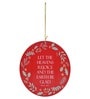 Red Engineered Wood Christman Quote Wall Hanging