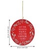 Red Engineered Wood Christman Quote Wall Hanging