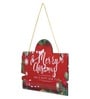 Red Engineered Wood Merry Christmas & Happy New Year Wall Hanging