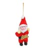 Red Fabric & Plastic Christmas Tree Hanging Ornaments