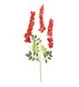 Red Fabric & Plastic Wisteria Artificial Flower Stick Without Pot