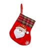 Red Fabric Christmas Socks