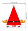 Red Fabric Claus Christmas Cap
