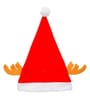 Red Fabric Claus Christmas Cap