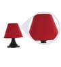 Red Fabric Designer Table Lamp