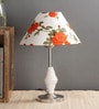 Red Fabric Designer Table Lamp