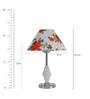 Red Fabric Designer Table Lamp