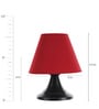 Red Fabric Designer Table Lamp