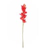 Red Fabric Orchid Artificial Flower Pack of 2