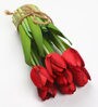 Red Fabric Stunning Tulip Artificial Flowers