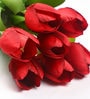 Red Fabric Stunning Tulip Artificial Flowers