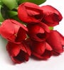 Red Fabric Stunning Tulip Artificial Flower