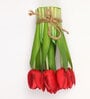 Red Fabric Stunning Tulip Artificial Flower