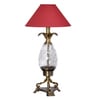 Red Fabric Table Lamp