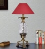 Red Fabric Table Lamp
