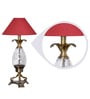 Red Fabric Table Lamp