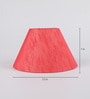 Red Fabric Table Lamp Shade
