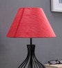 Red Fabric Table Lamp Shade