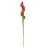 Red Fabric Tulip Artificial Flower Stick Without Pot