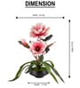 Red Faux Leather Magnolia Serenade Arrangement Pot With Flower