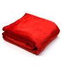 Red Flannel 290 GSM Double Bed AC Room Blanket
