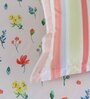 Red Floral 150 TC Cotton Queen Sized Bed Sheets with 2 Pillow Covers