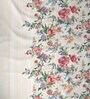 Red Floral 180 TC Cotton King Sized Bed Sheets with 2 Pillow Covers