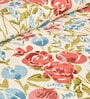 Brown Floral 240 TC CottonKing Sized Bedsheet With 2 Pillow Covers 