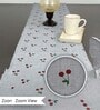 Cherry (72x13) Grey & Red Cotton Table Runner