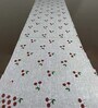 Cherry (72x13) Grey & Red Cotton Table Runner