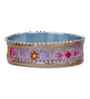 Red Floral Decorative Stainless Steel Karwa Chauth Thali Set with Plate Chalni Lota|Karva Chauth Pooja Thali