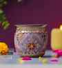 Red Floral Decorative Stainless Steel Karwa Chauth Thali Set with Plate Chalni Lota|Karva Chauth Pooja Thali