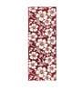 Red Floral Polyester AntiSkid Bathmat