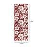 Red Floral Polyester AntiSkid Bathmat