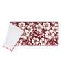 Red Floral Polyester AntiSkid Bathmat