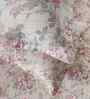 Red Floral Print 300 TC Cotton Double Bed Sheet with 2 Pillow Covers Sensory Bloom Collection