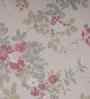 Red Floral Print 300 TC Cotton King Size Bed Sheet with 2 Pillow Covers Sensory Bloom Collection