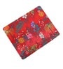 Red Floral Printed Rectangle Mousepad