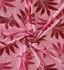 Red Floral Polyester 5Ft Semisheer Eyelet Window Curtains (Set Of 2)