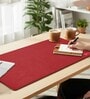 Red Formal Plain Laptop & Keyboard Mat