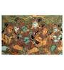 Radha Krishna In Multicolour Canvas Framed Art Print (33 x 21 Inches)